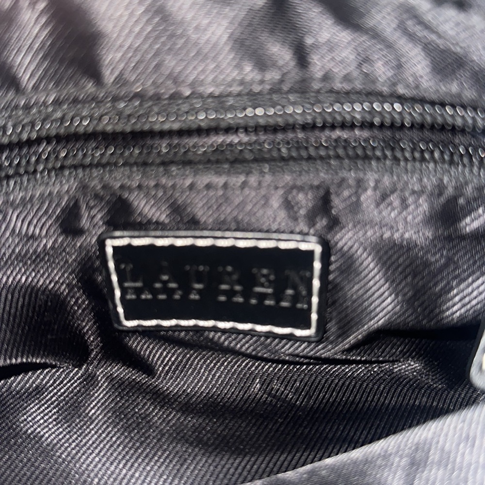 Lauren Ralph Lauren Plaid Shoulder Bag with Black Accents - Picture 5 of 8